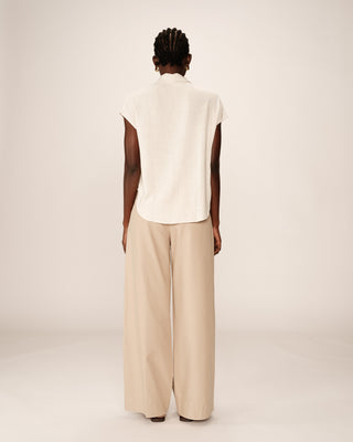 SHIRT BEIGE TOP