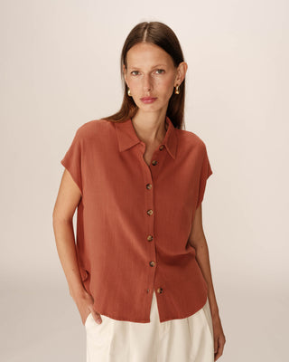 CHEMISE TERRACOTTA PEREZ