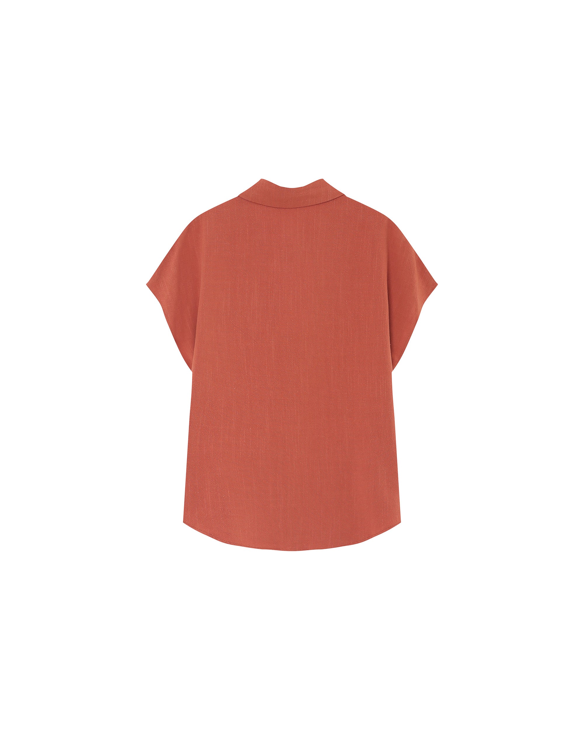 Short-sleeved shirt terracotta Perez_13104
