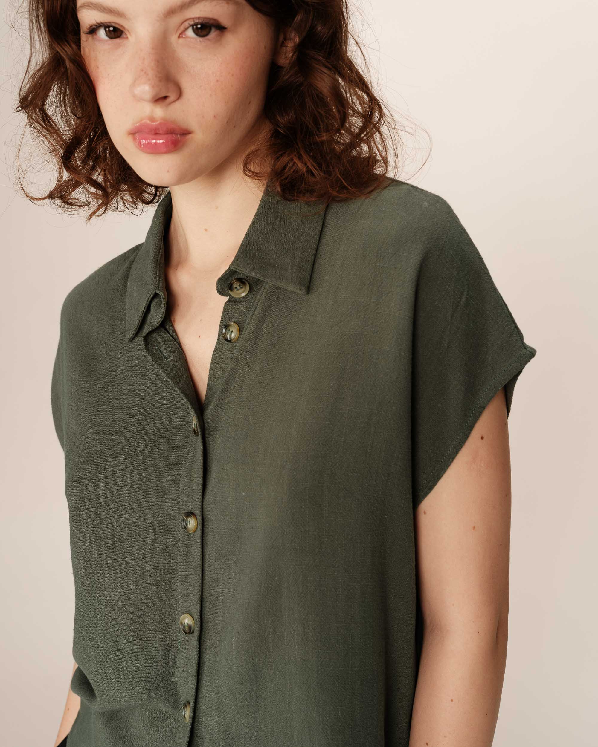 Short-sleeved shirt vert Perez_13104