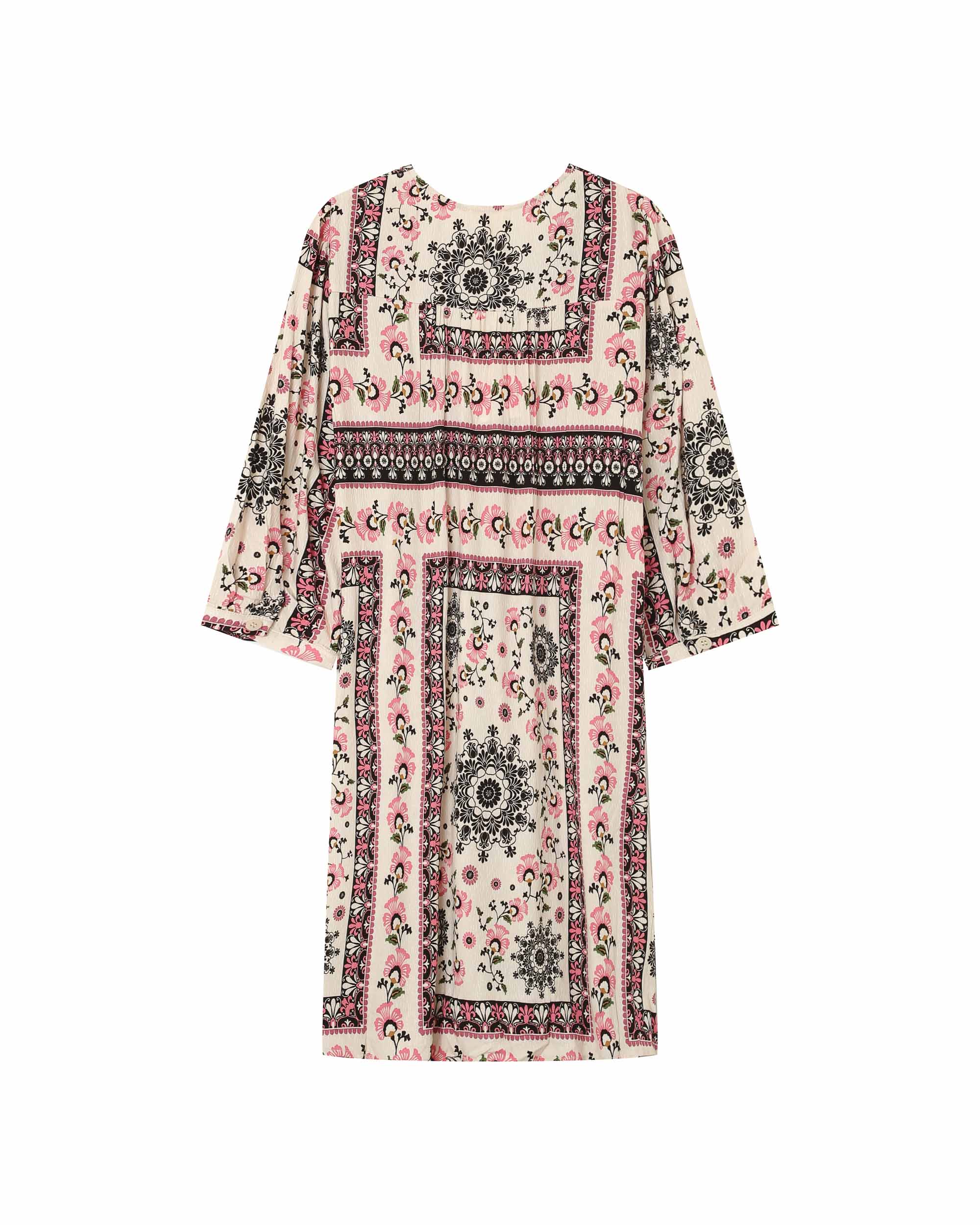 Robe courte babydoll bohÃ¨me beige Perou