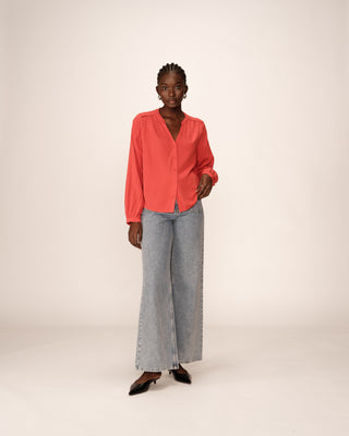 BLOUSE TERRACOTTA PERRONE