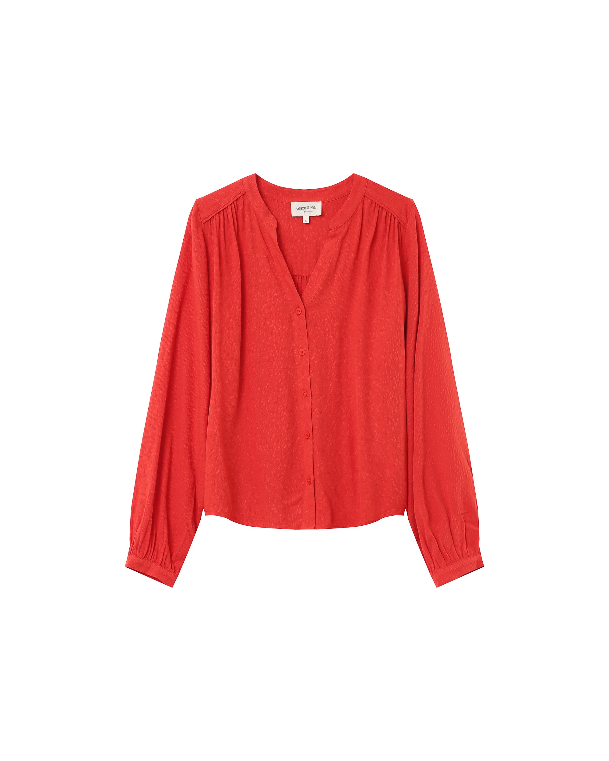 Loose blouse terracotta Perrone