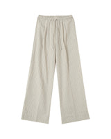 Pantalon raye elastique beige Perry