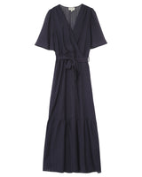 Robe longue trapÃƒÂ¨ze marine Perse