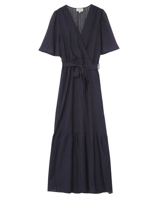 ROBE LONGUE MARINE PERSE