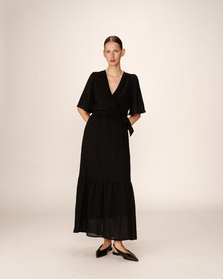ROBE LONGUE NOIR PERSE