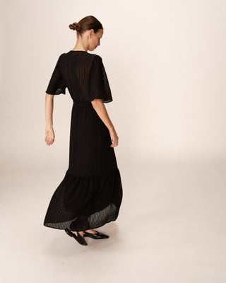 ROBE LONGUE NOIR PERSE