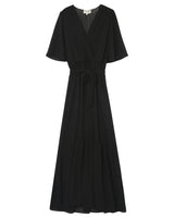 Robe longue trapÃƒÂ¨ze noir Perse