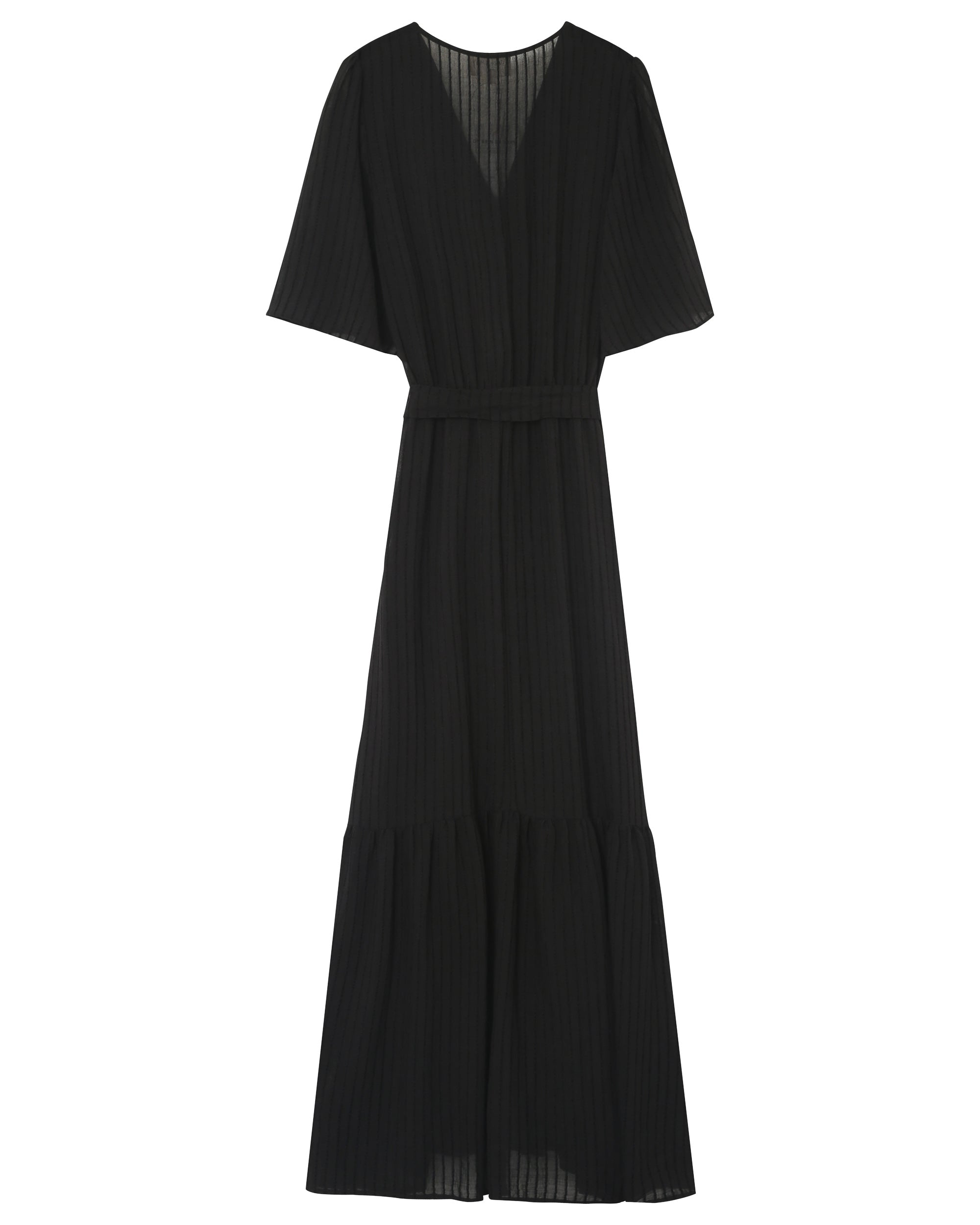 Robe longue trapÃƒÂ¨ze noir Perse