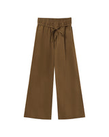 Pantalon large elastique marron Peterson