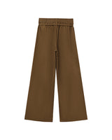 Pantalon large elastique marron Peterson