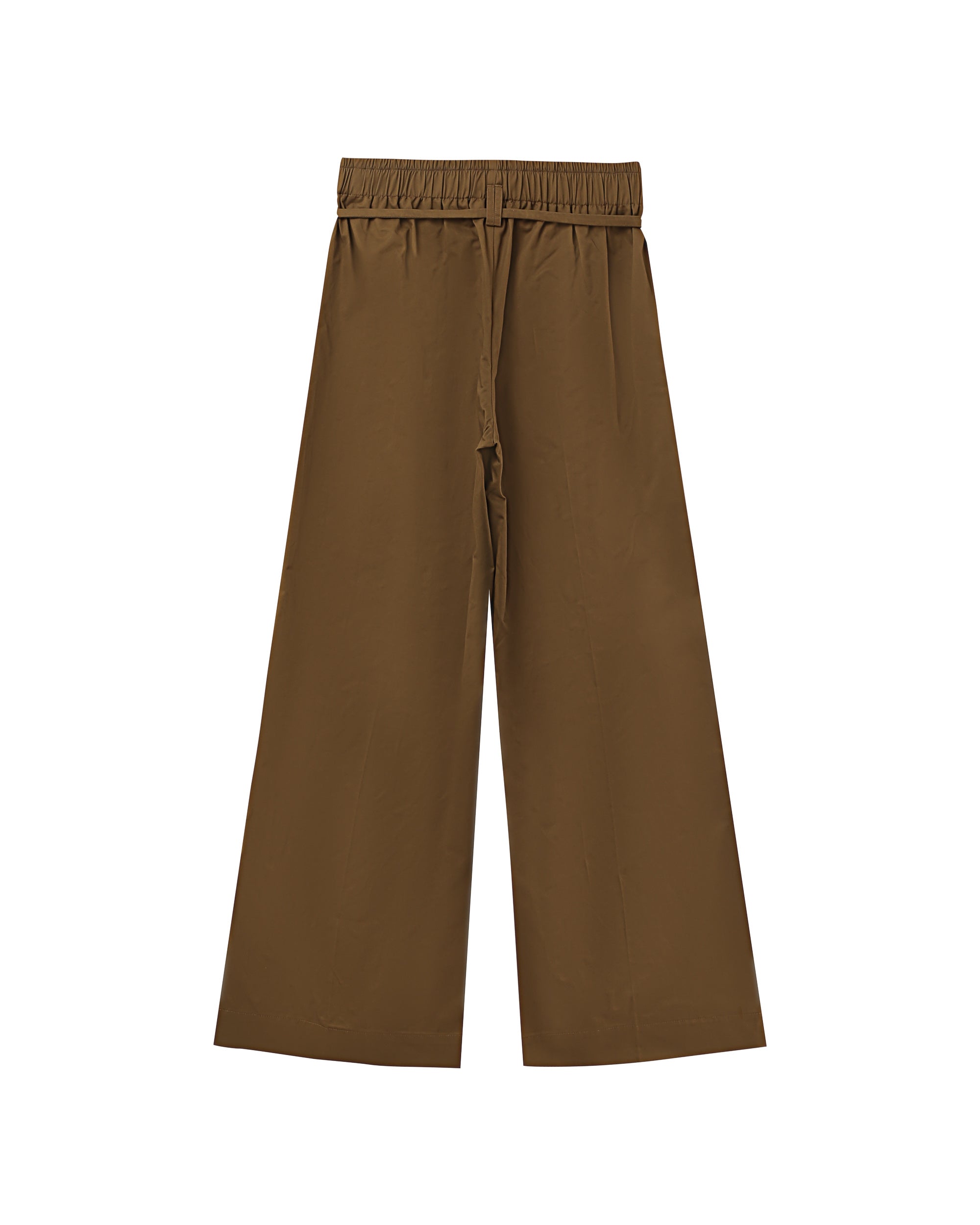 Pantalon large elastique marron Peterson
