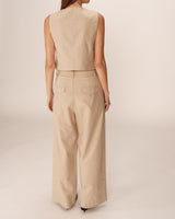 Tailored trousers beige Peter_13013
