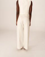 Tailored trousers ecru Peter_13013