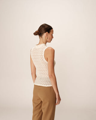 TOP ECRU PETITE
