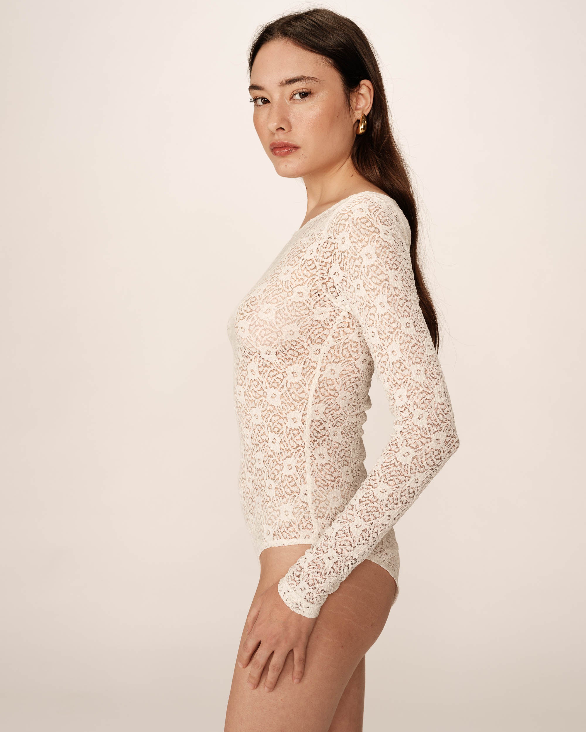 Long-sleeved body ecru Petra