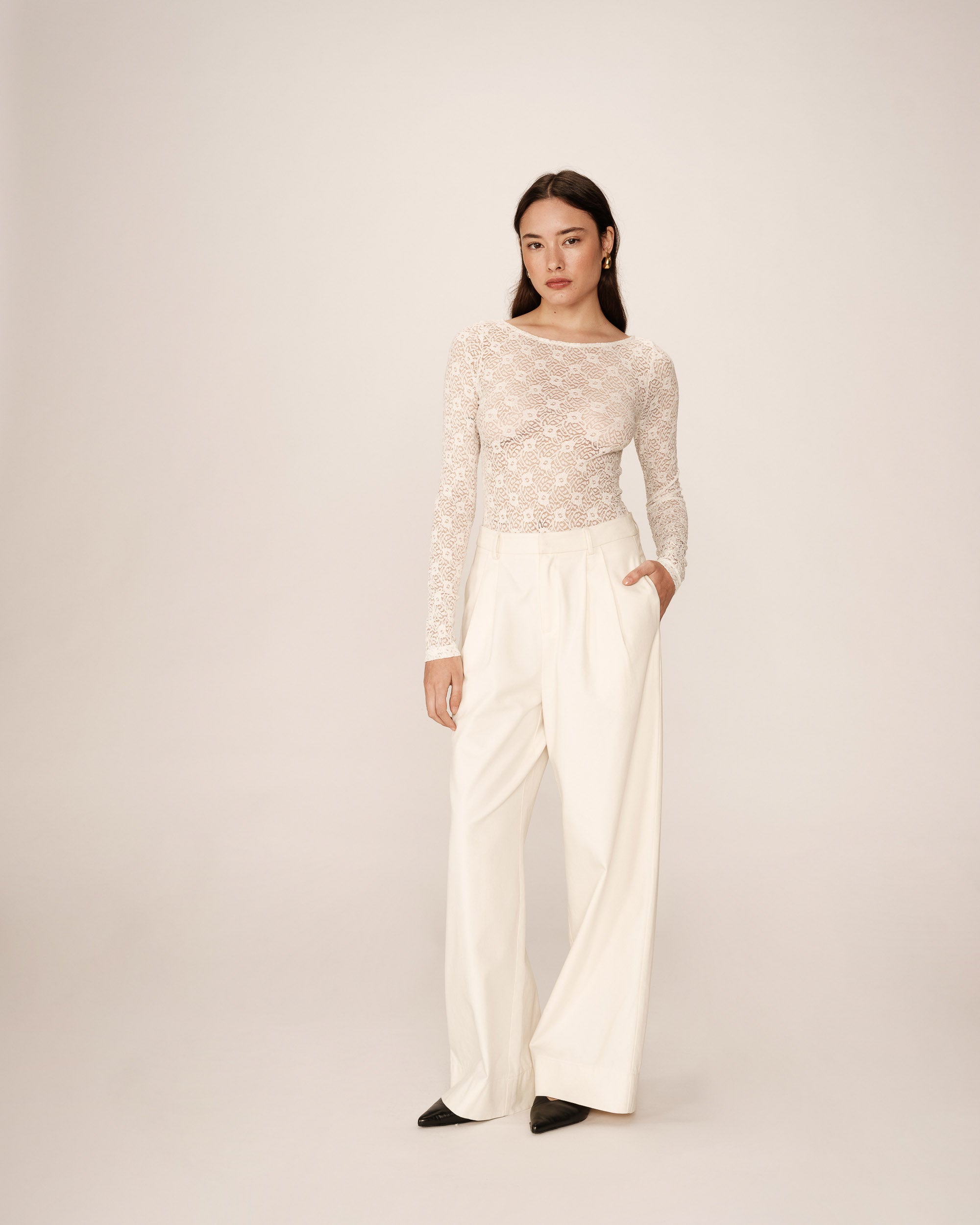Long-sleeved body ecru Petra