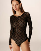 Long-sleeved body black Petra
