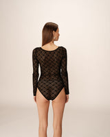 Long-sleeved body black Petra