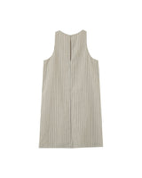 Robe courte a rayures beige Petz