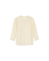 3/4 sleeve lace top ecru Phedre