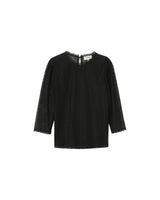 3/4 sleeve lace top black Phedre