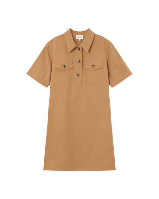 ROBE COURTE CAMEL PHILINE