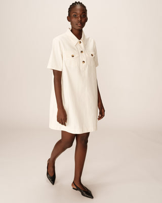 ROBE COURTE ECRU PHILINE