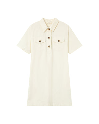ROBE COURTE ECRU PHILINE