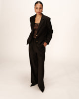 Blazer droit deux boutons noir Philippe