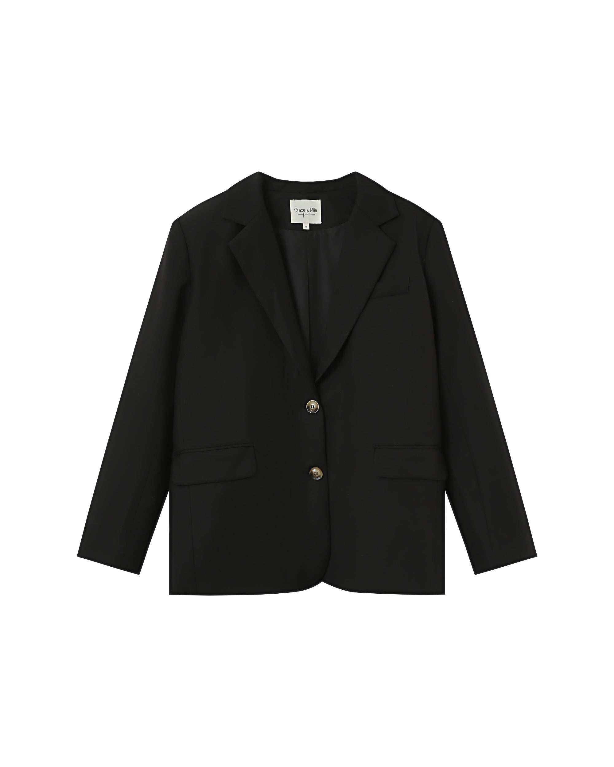 Blazer droit deux boutons noir Philippe