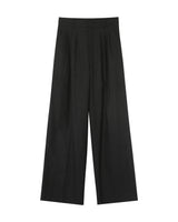 Pantalon tailleur en lin noir Phil