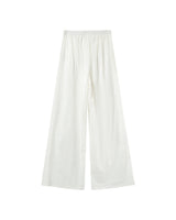 Embroidered wide trousers ecru Piccoli_13025