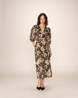 ROBE LONGUE BEIGE PIERINO