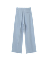Pantalon droit a plis bleu Pierre