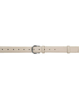 Leather belt beige Pierrick
