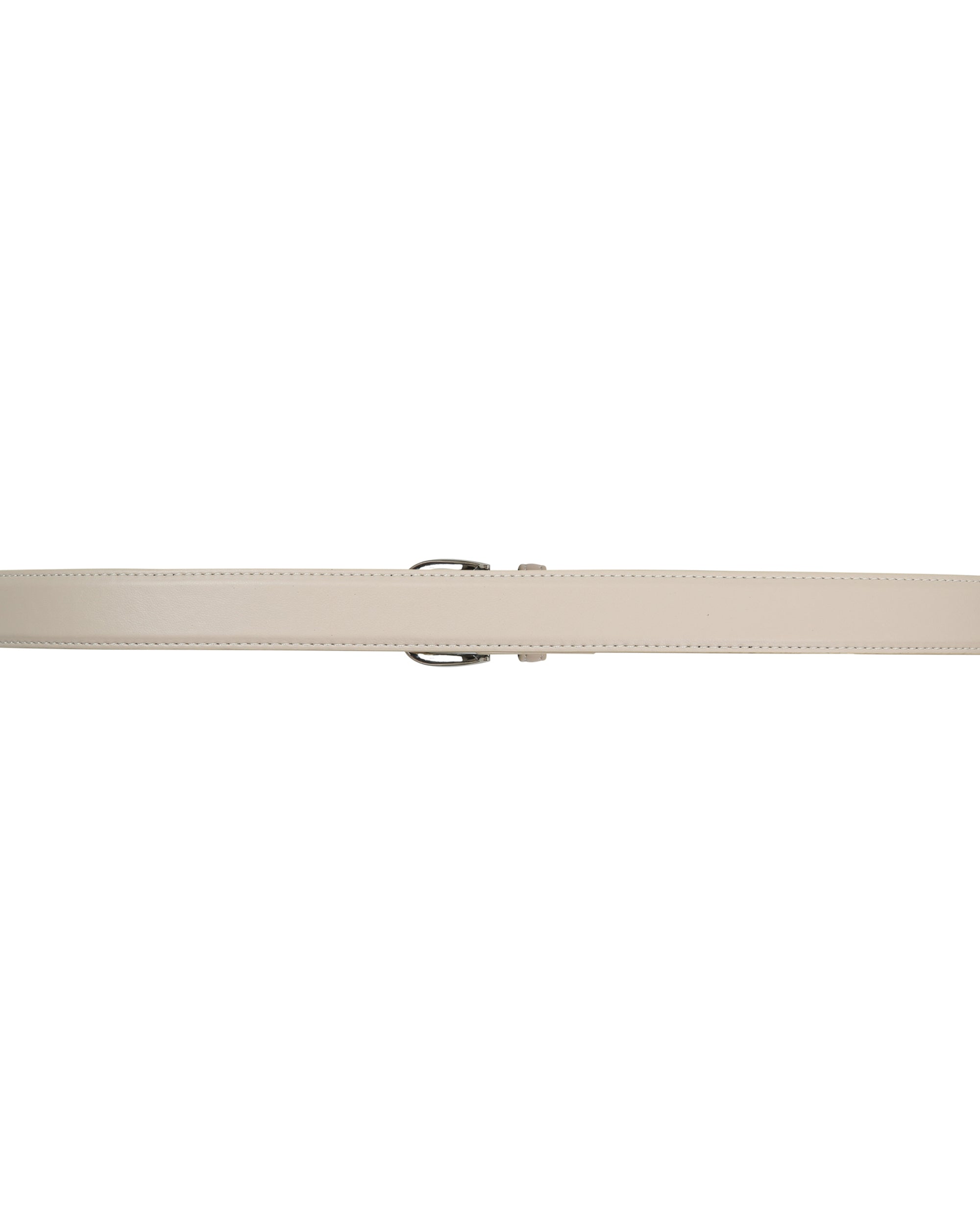Leather belt beige Pierrick
