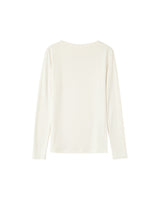 Longsleeved jersey top ecru Pierrot_13095