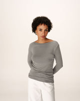 Longsleeved jersey top gray Pierrot_13095