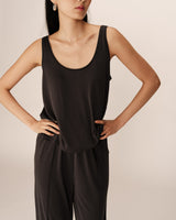 Loose modal tank top anthracite Pie_13118
