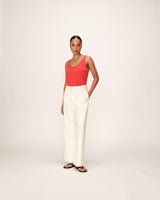 Debardeur fluide en modal rouge Pie