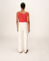 Debardeur fluide en modal rouge Pie