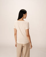 Jersey t-shirt beige Pilar_13040