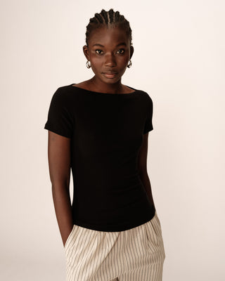 T-SHIRT NOIR PILAR