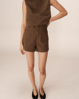 Cotton shorts khaki Pino_12981