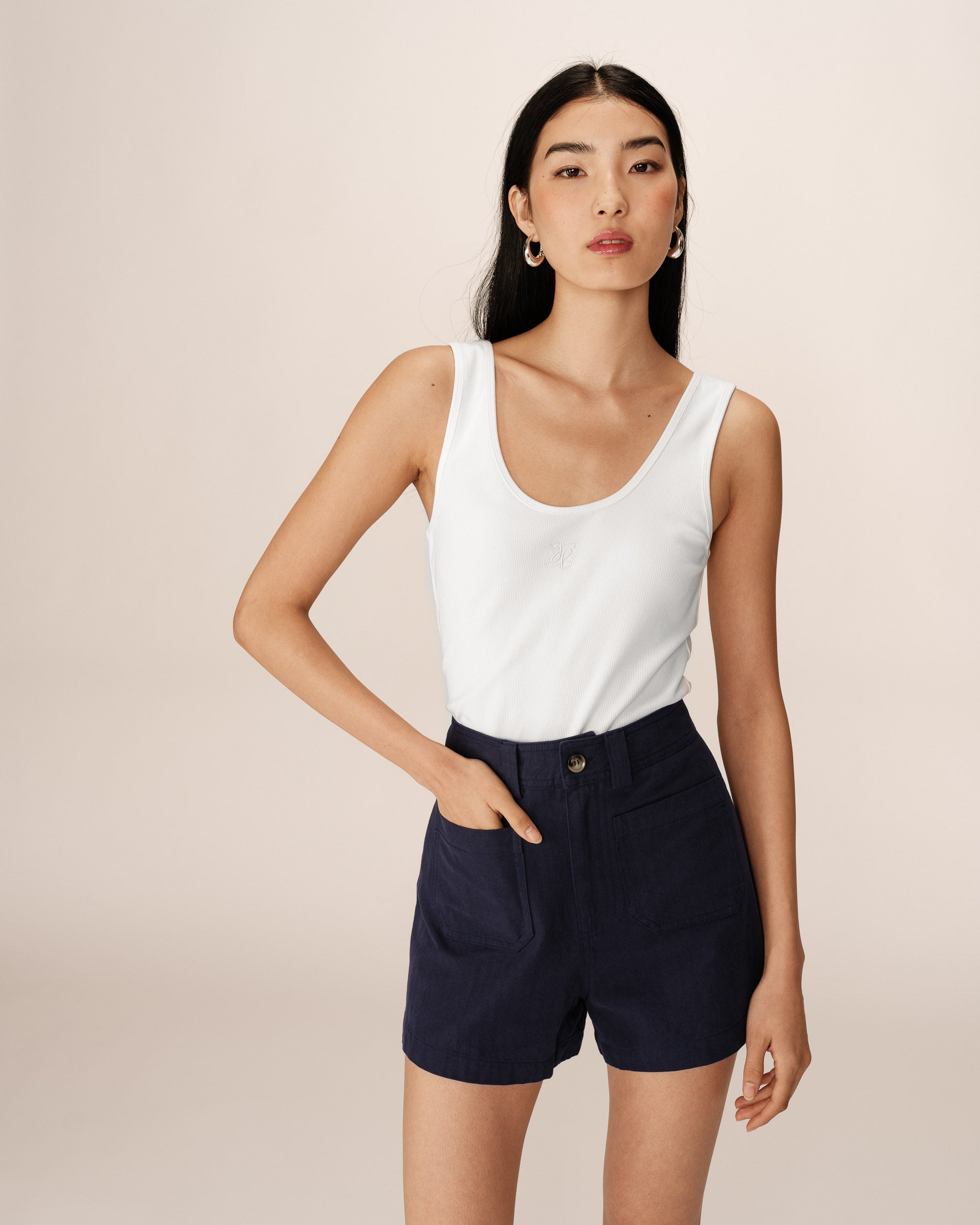 Cotton shorts navy Pino_12981
