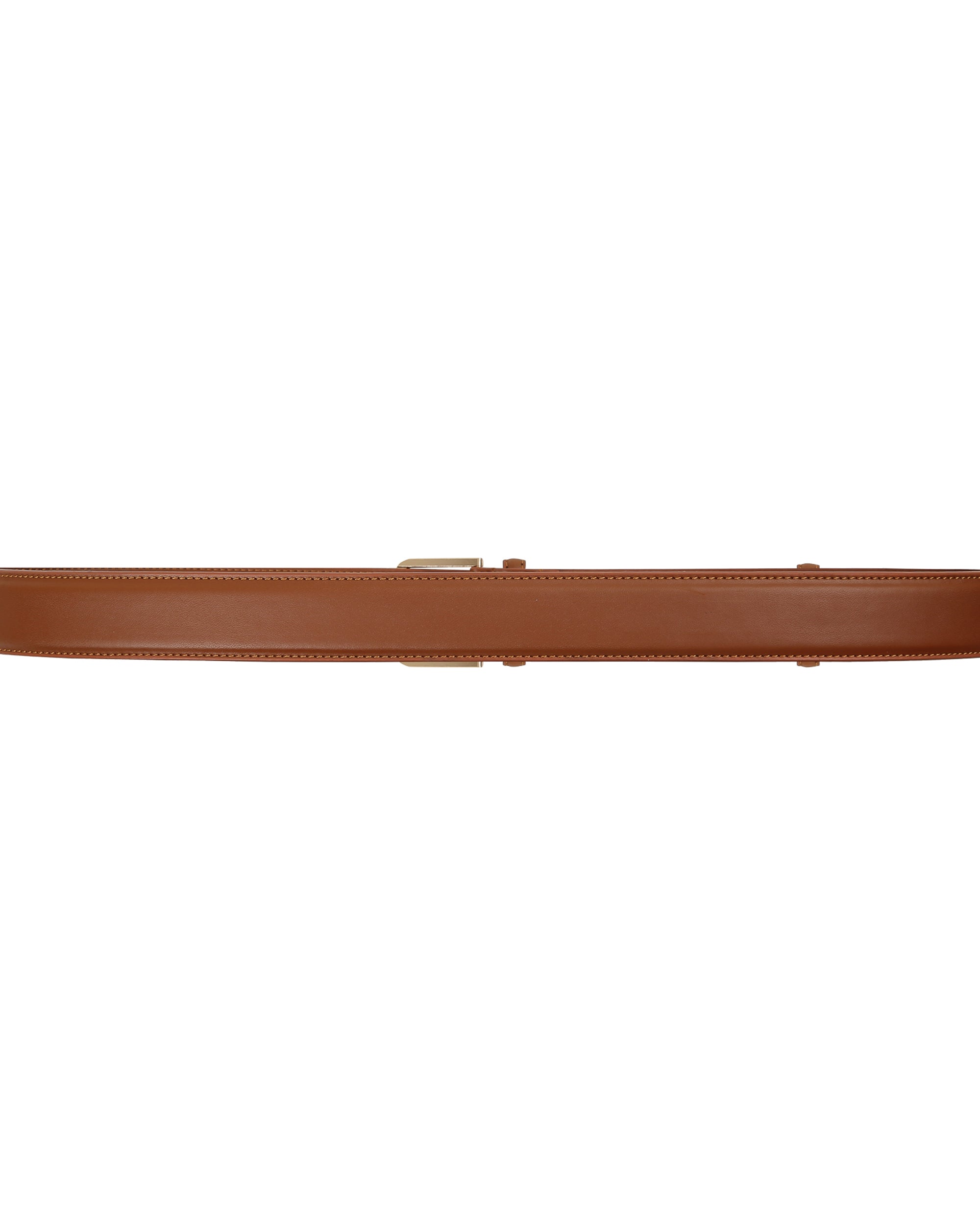 Leather belt camel Pinson