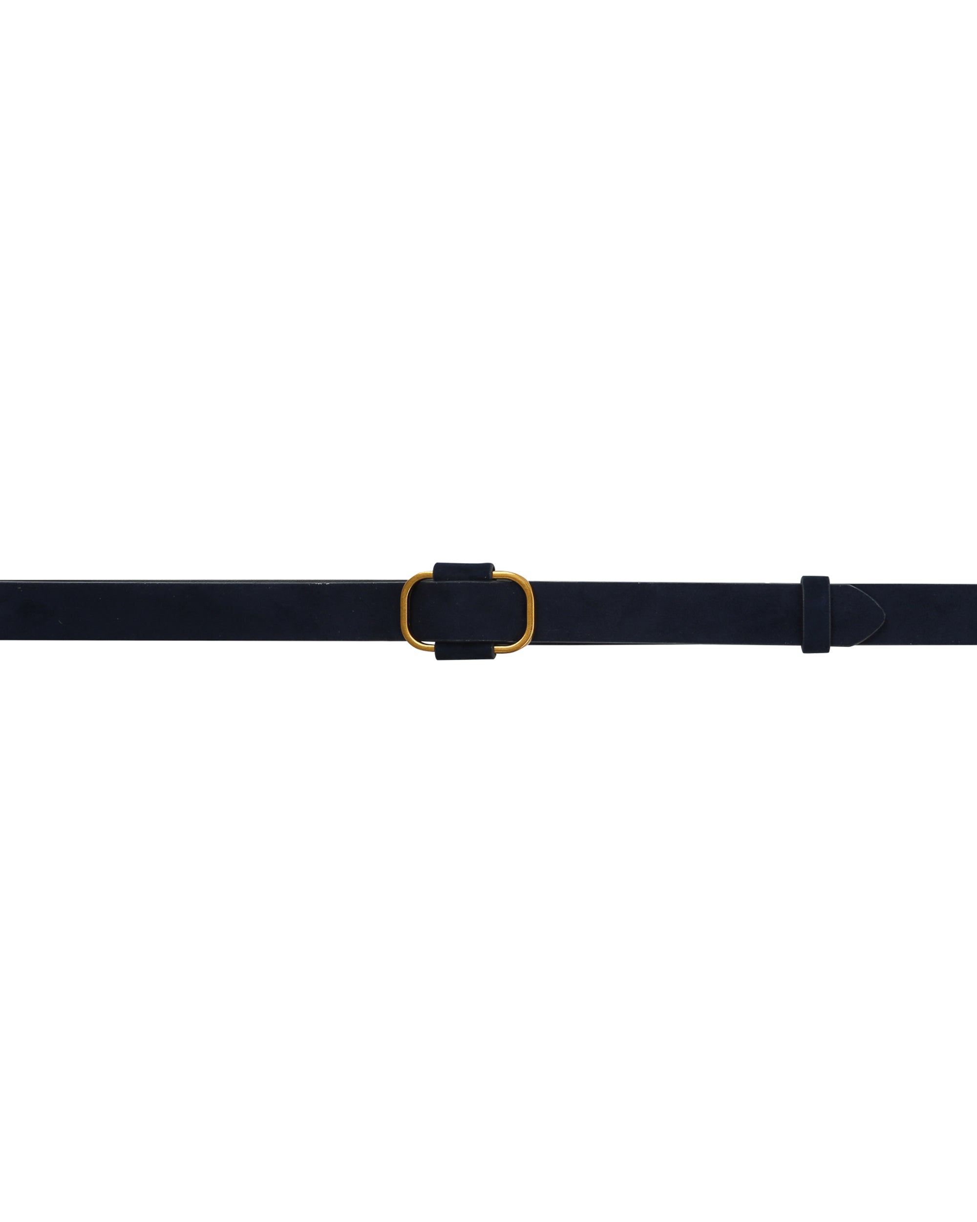 Suede belt navy Pissaro