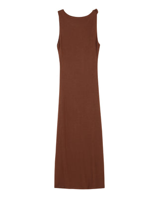 ROBE LONGUE CHOCOLAT PISTACHE